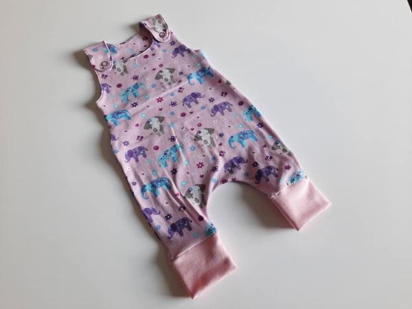 Strampler Elefanten Rosa 2